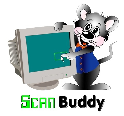 Rysunek, na którym mysz dotyka ekranu komputera