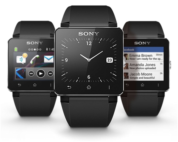 Trzy zegarki Sony SmartWatch 2 