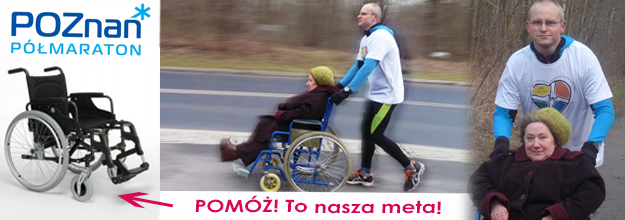 baner półmaratonu określający cel biegu