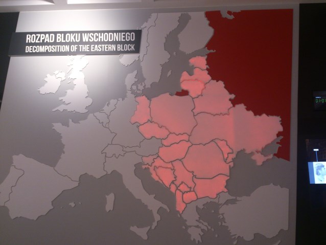 mapa Europy z rozpadu bloku wschodniego w Stoczni Gdańskiej