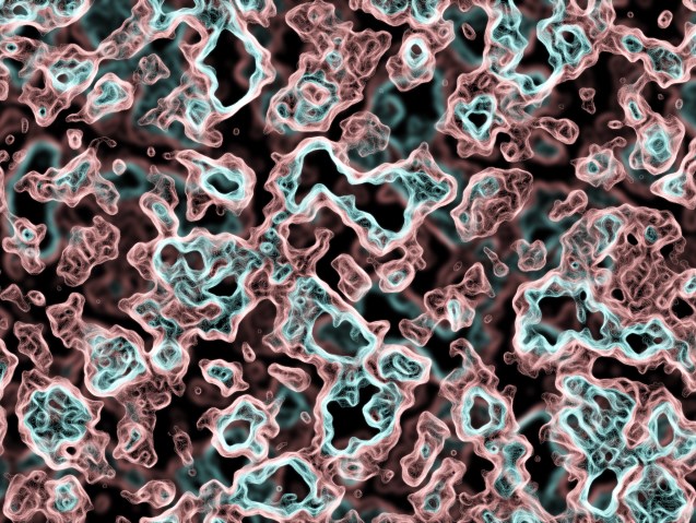 graficznie przedstawiony wirus pod mikroskopem