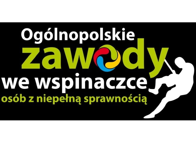 baner zachęcający do wzięcia udziału w zawodach wspinaczkowych