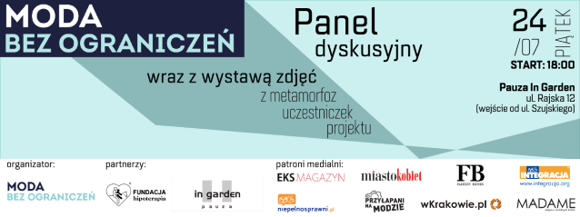 zaproszenie na panel dyskusyjny mody bez ograniczeń