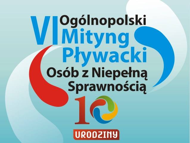 napis: VI Ogólnopolski Mityng Pływacki Osób z Niepełnosprawnością