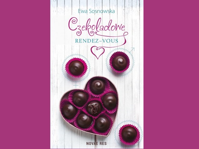 okładka książki Czekoladowe Rendez-Vous - pudełko czekoladek w kształcie serca