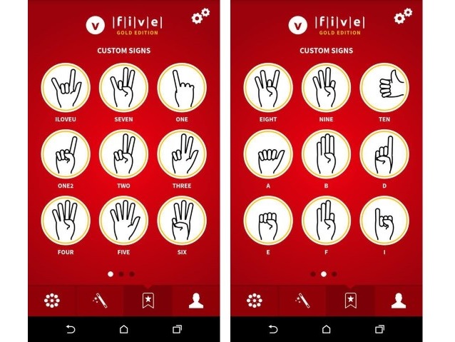 alfabet i litery w aplikacji dla osób niesłyszących