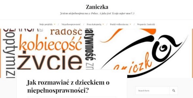 kolaż słów: optymizm, radość, kobiecość, życie, zaniczka