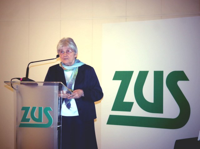 prof. Wilnowska jako prelegentka na konferencji w ZUS-ie