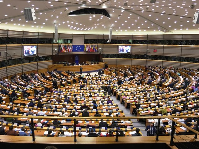 sala obrad w Parlamencie Europejskim