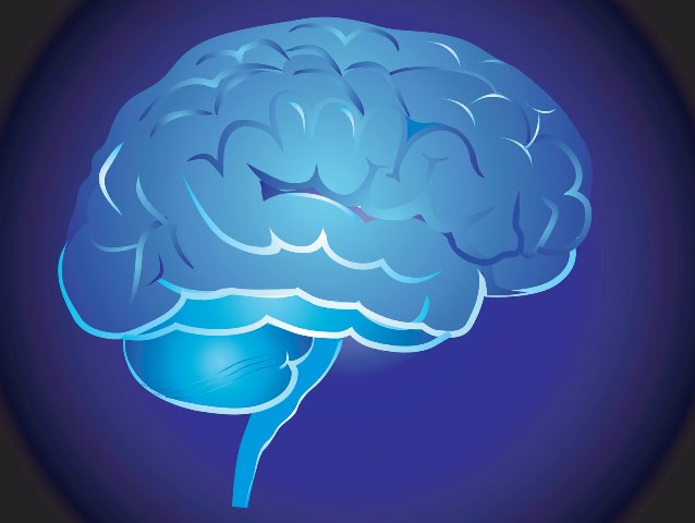 grafika niebieskiego mózgu