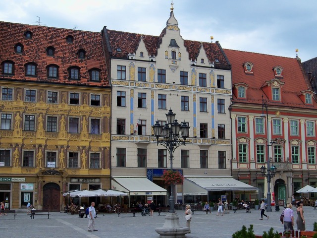 kamienice na wrocławskim rynku