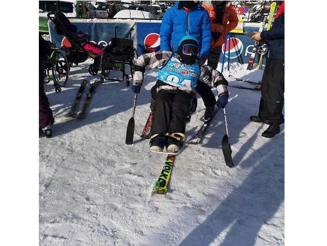 Mateusz Leśniewski na monoski