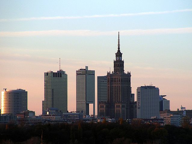 Panorama warszawskich wieżowców