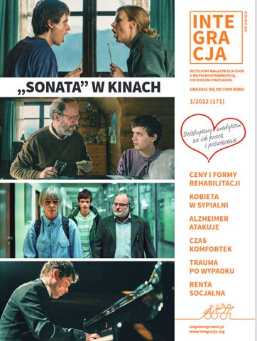 Okładka magazynu Integracja 1/2022 - kadr z filmu Sonata.