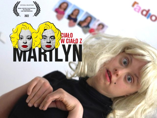 Na fotografii jest główna aktorka spektaklu Ciało w ciało z Marilyn. 