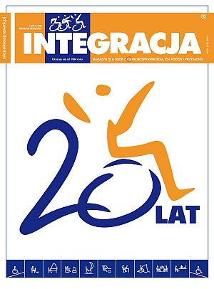 Okładka magazynu Integracja, numer 1/2014. Na okładce jubileuszowe logo na 20-lecie