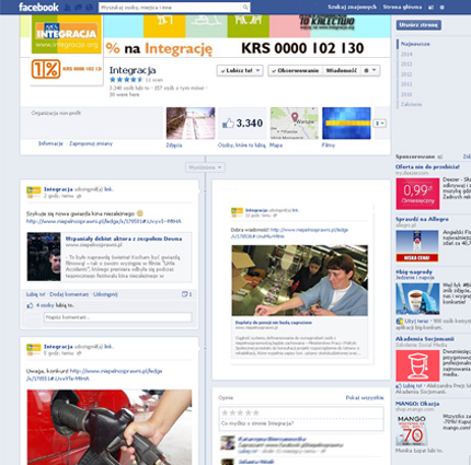 Profil Integracji w serwisie Facebook