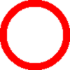 znak zakazu ruchu w obu kierunkach