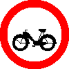 Znak zakazu wjazdu motorowerów