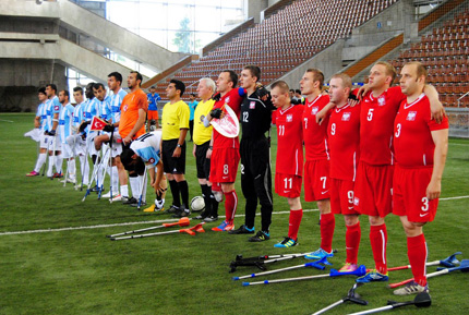 Ampfutboliści podczas Victory Cup w Moskwie