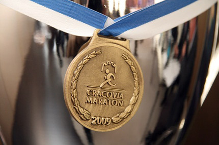 Medal Cracovia Maraton 2009. Fot.: Urząd Miasta Krakowa