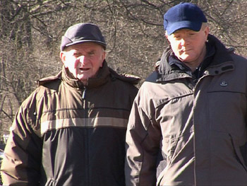 Na zdjęciu: Andrzej Lauda z ojcem