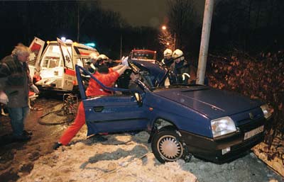 zdjęcie: wypadek na drodze, fot.: Piotr Blawicki/SE/EAST NEWS