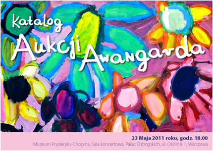 Plakat aukcji Fundacji Awangarda