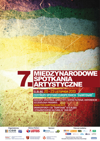 Plakat Międzynarodowyc Spotkań Artystycznych